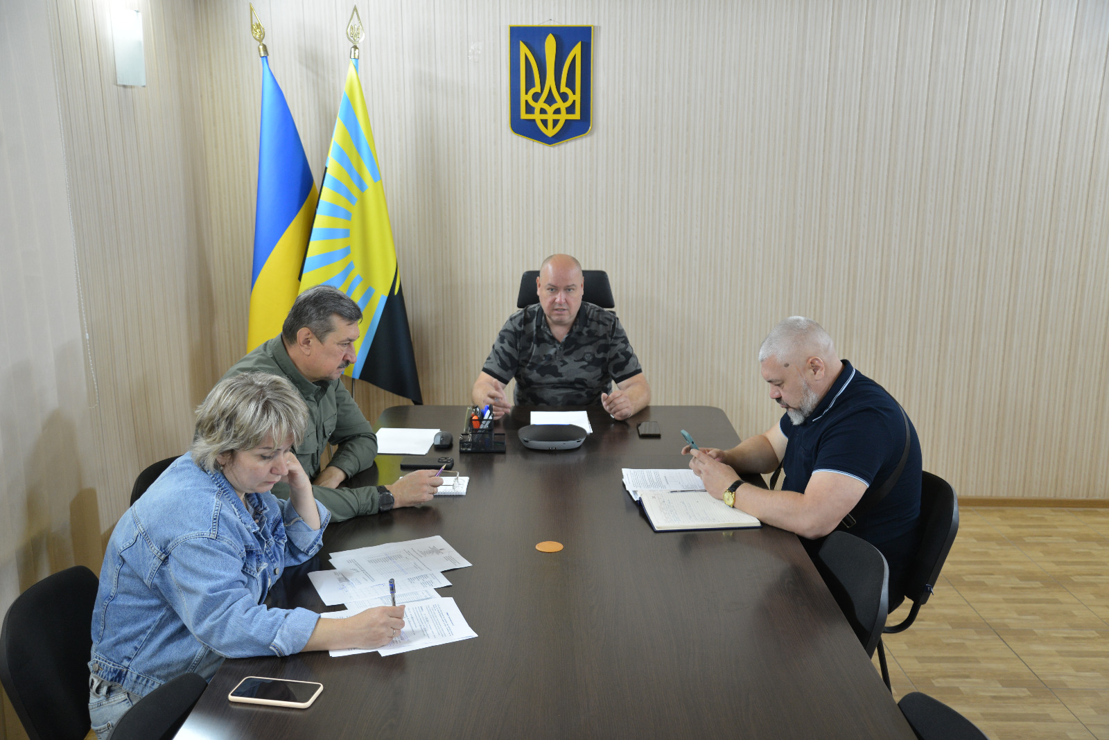 Робоча нарада з начальниками військових адміністрацій Покровського району та представниками силових структур