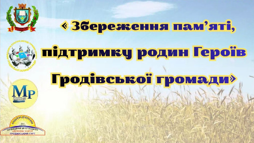 Онлайн-зустріч з ветеранами війни та родинами Захисників Гродівської селищної територіальної громади